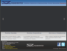Tablet Screenshot of nizaeventos.com